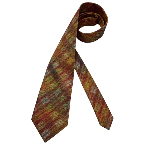 MISSONI Multicolor Geometric Silk LUXURY Tie ITALY - Picture 1 of 4